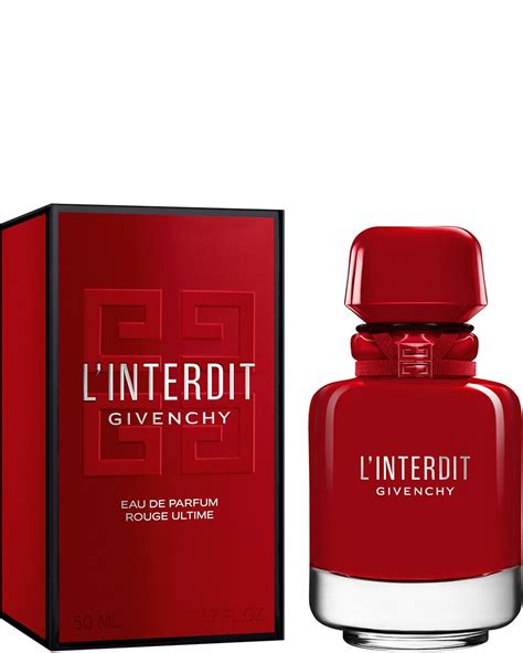 givenchy l'interdit ici paris xl|givenchy l'interdit rouge ultime.